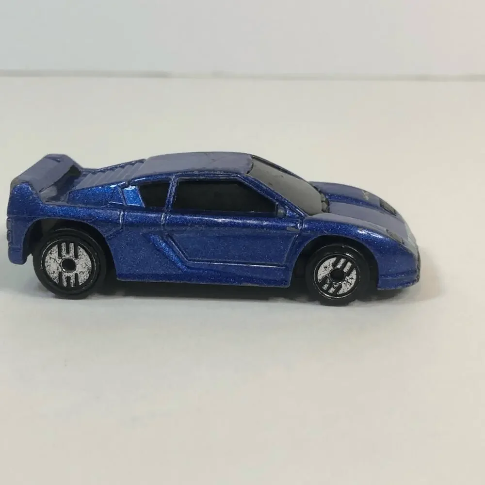 vintage 90s hot wheels Zender fact 4‎ Diecast car blue made in malaysia